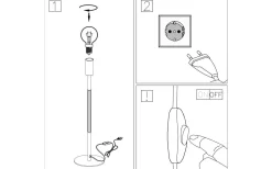 Vardagsrum|Lampfötter < Globen Lighting Elsa Lampfot 40cm E14 Krom