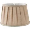 Plisserade Lampskärmar|Ovala Lampskärmar-Oriva Emily Lampskärm Oval 22cm Natur