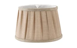 Plisserade Lampskärmar|Ovala Lampskärmar-Oriva Emily Lampskärm Oval 22cm Natur