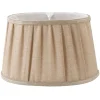 Plisserade Lampskärmar|Ovala Lampskärmar-Oriva Emily Lampskärm Oval 28cm Natur