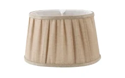 Plisserade Lampskärmar|Ovala Lampskärmar-Oriva Emily Lampskärm Oval 28cm Natur
