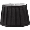 Plisserade Lampskärmar|Ovala Lampskärmar < Oriva Emily Lampskärm Oval 22cm Svart