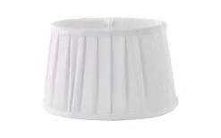 Plisserade Lampskärmar|Ovala Lampskärmar-Oriva Emily Lampskärm Oval 28cm Vit
