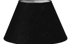 Enfärgade Runda Lampskärmar-PR Home Empire Lampskärm Ø22cm Franza Svart
