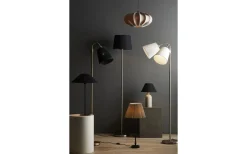 Enfärgade Runda Lampskärmar-PR Home Empire Lampskärm Ø22cm Franza Svart