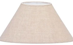 Enfärgade Runda Lampskärmar-PR Home Empire Lampskärm Ø42cm Lin Natur