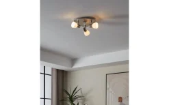 Runda Takspotlights|Takspot Med 3 Lampor < Eglo Enea Takspotlight 27cm Nickel