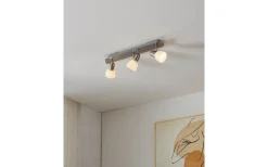 Avlånga Takspotlights|Takspot Med 3 Lampor-Eglo Enea Takspotlight 50cm Nickel