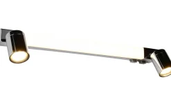 Badrumslampor Vägg-Trio Lighting Enrico H2O LED + 2xGU10 Vägglampa 60cm krom IP44