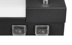 Badrumslampor Vägg-Trio Lighting Enrico H2O LED + 2xGU10 Vägglampa 90cm mattsvart IP44