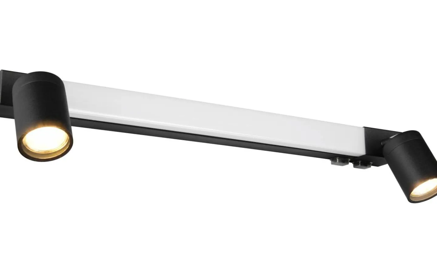 Badrumslampor Vägg-Trio Lighting Enrico H2O LED + 2xGU10 Vägglampa 60cm mattsvart IP44