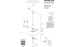 Fönsterlampor < Aneta Epsilon Fönsterlampa 20cm Sand