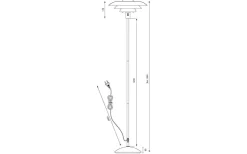 Golvlampor < Aneta Epsilon Golvlampa 150cm Svart