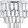 Kristallkronor-Eglo Erseka Kristallplafond 49cm Krom