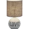 Bordslampor < Reality Esna Bordslampa love E14 vit/brun