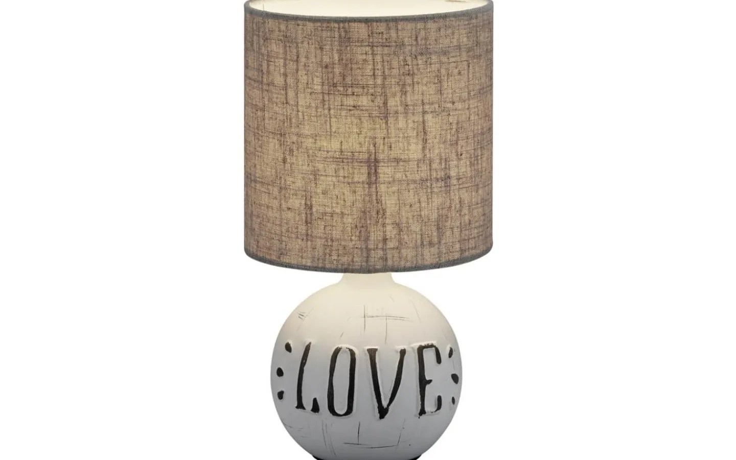Bordslampor < Reality Esna Bordslampa love E14 vit/brun
