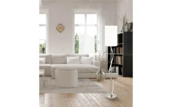 Golvlampor < Eglo Espartal Golvlampa 149cm E27+LED 3000K 11,8W Nickel/Vit