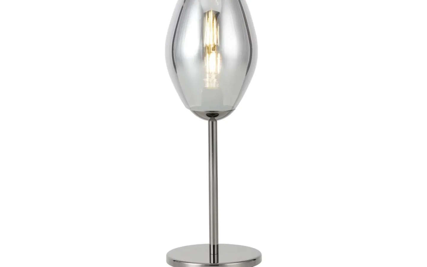 Bordslampor-Eglo Estanys Bordslampa 56cm Nickel