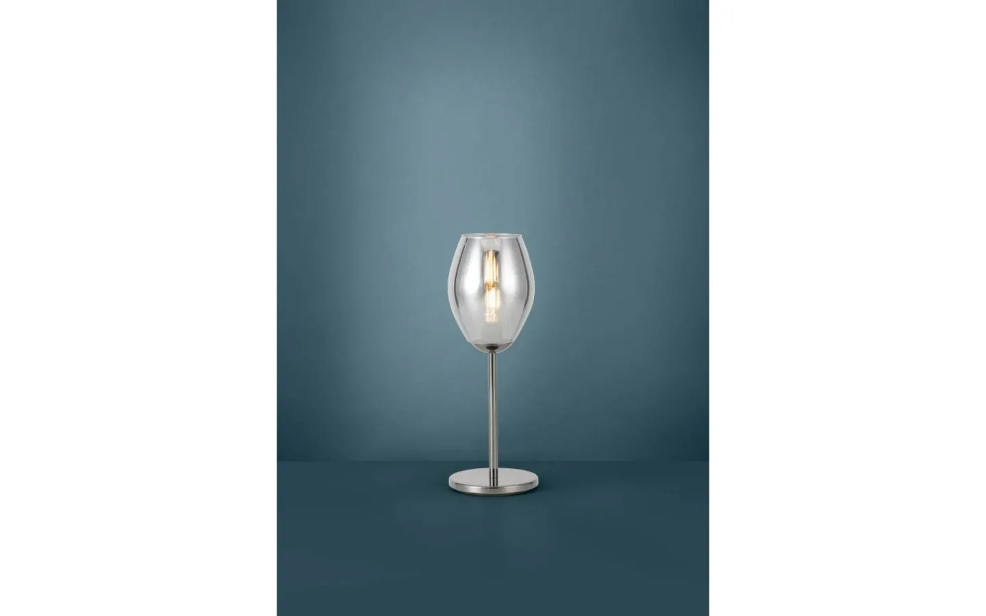 Bordslampor-Eglo Estanys Bordslampa 56cm Nickel