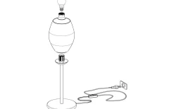 Bordslampor-Eglo Estanys Bordslampa 56cm Nickel