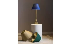 Enfärgade Runda Lampskärmar-PR Home Estelle Lampskärm Ø35cm Djupblå