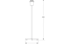 Lampfötter-Aneta Ester Lampfot 43cm Svart