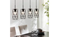 Avlånga Taklampor < Eglo Estevau Taklampa 98cm Mörkbrun