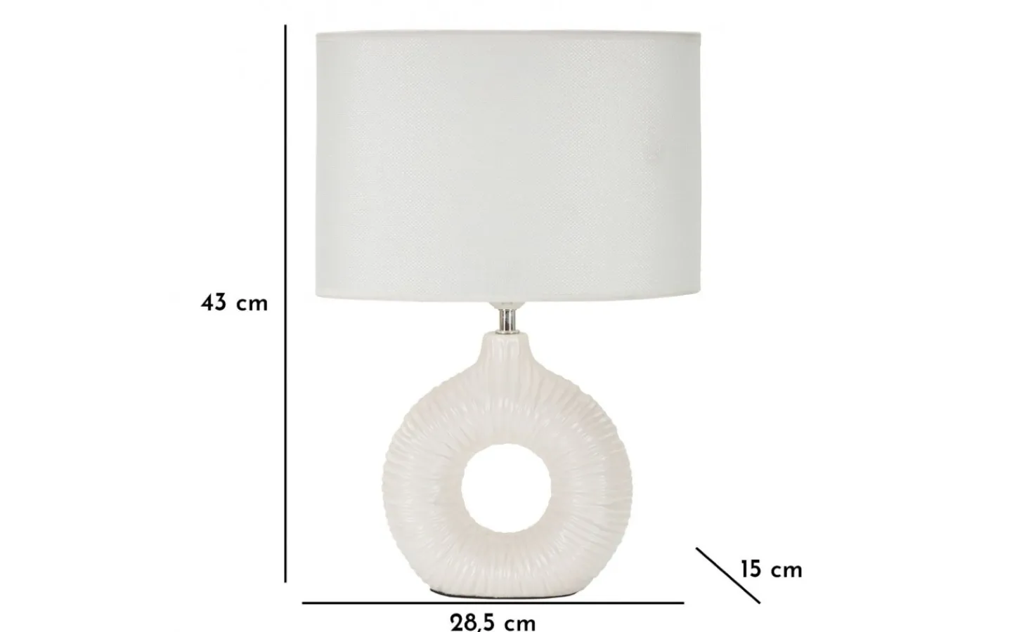Bordslampor < Mauro Ferretti Eterna Bordslampa 43cm Vit