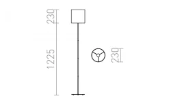 Golvlampor < Rendl Etesian Golvlampa 146cm Svart E27