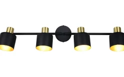 Avlånga Takspotlights|Takspot Med Minst 4 Lampor < Trio Lighting Eva Spotlight 4-delad E14 svart/guld