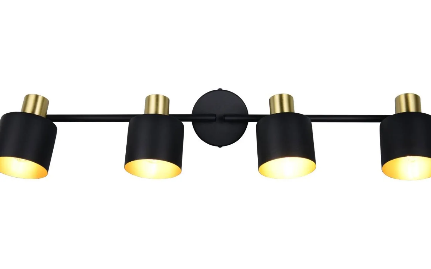 Avlånga Takspotlights|Takspot Med Minst 4 Lampor < Trio Lighting Eva Spotlight 4-delad E14 svart/guld