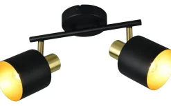 Takspot Med 2 Lampor-Trio Lighting Eva Spotlight 2-delad E14 svart/guld