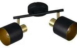 Takspot Med 2 Lampor-Trio Lighting Eva Spotlight 2-delad E14 svart/guld