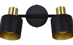 Takspot Med 2 Lampor-Trio Lighting Eva Spotlight 2-delad E14 svart/guld