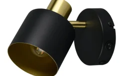 Läslampor < Trio Lighting Eva Spotlight E14 svart/guld