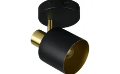 Läslampor < Trio Lighting Eva Spotlight E14 svart/guld