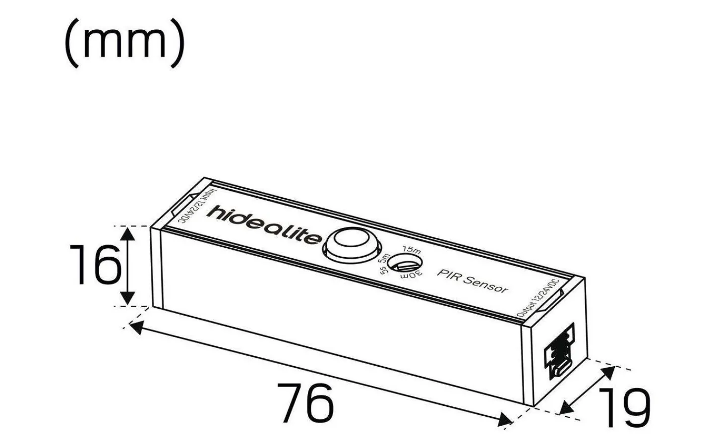 Bänkbelysning < Hidealite Extend G2 LED PIR-sensor