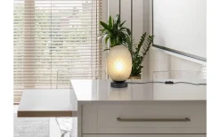Bordslampor-Trio Lighting Facette Bordslampa E27 matt svart/grön