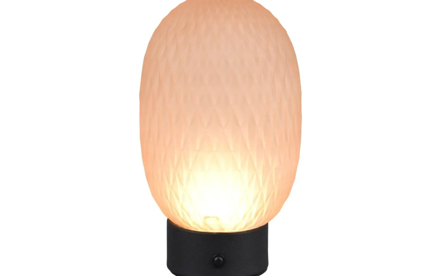 Uppladdningsbara Lampor Inomhus|Bordslampor-Trio Lighting Facette Bordslampa LED bärnstensfärgad/mattsvart uppladdningsbar