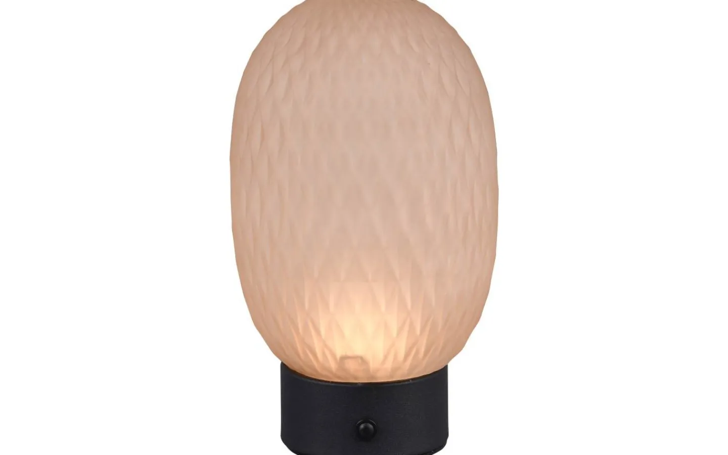 Uppladdningsbara Lampor Inomhus|Bordslampor-Trio Lighting Facette Bordslampa LED bärnstensfärgad/mattsvart uppladdningsbar