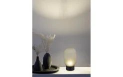Uppladdningsbara Lampor Inomhus|Bordslampor < Trio Lighting Facette Bordslampa LED grön/mattsvart uppladdningsbar