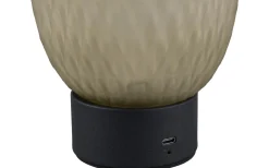 Uppladdningsbara Lampor Inomhus|Bordslampor < Trio Lighting Facette Bordslampa LED grön/mattsvart uppladdningsbar