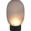 Uppladdningsbara Lampor Inomhus|Bordslampor-Trio Lighting Facette Bordslampa LED rökfärgad/mattsvart uppladdningsbar