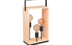 Bordslampor-Eglo Famborough Bordslampa 57cm 3L Trä/Svart