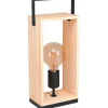 Bordslampor-Eglo Famborough Bordslampa 40cm Trä/Svart