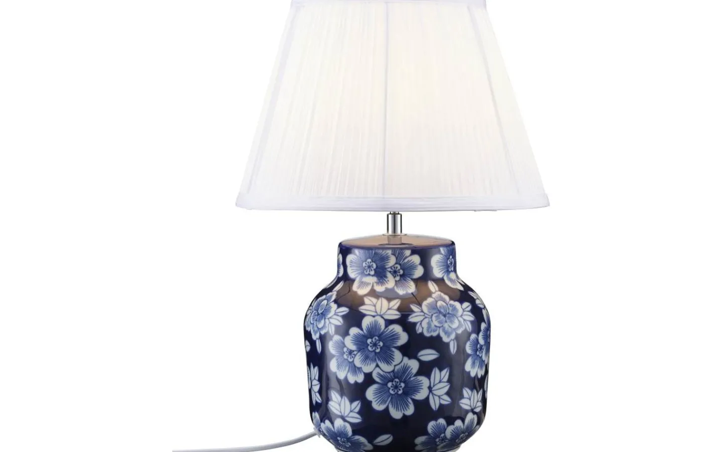 Bordslampor-PR Home Fanny Bordslampa 47cm Blå/vit