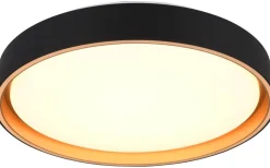 Plafonder < Reality Felis Plafond LED 40cm svart/guld