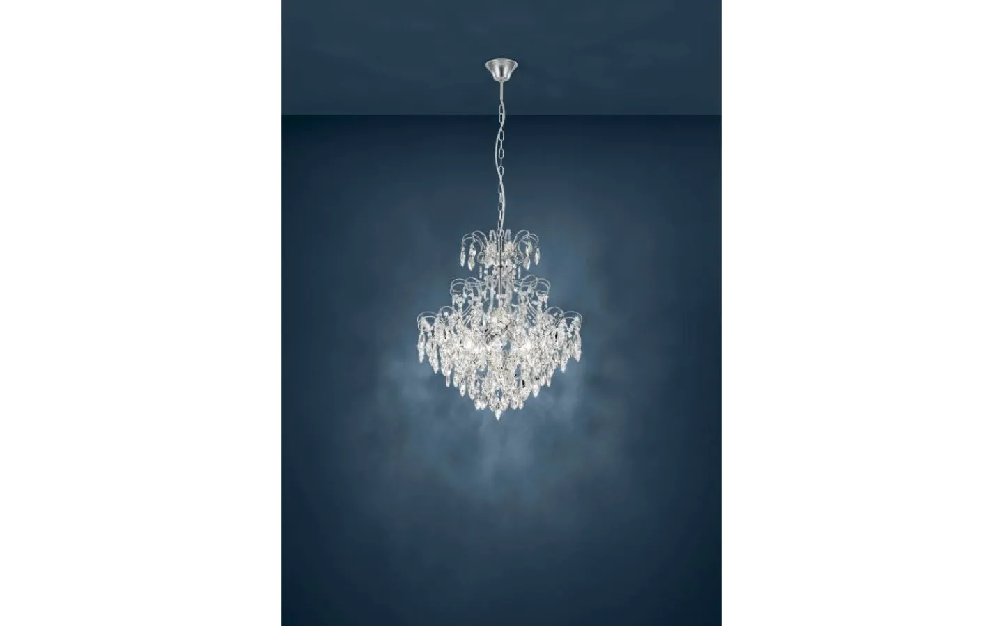 Kristallkronor < Eglo Fenoullet Kristallkrona 58cm Krom
