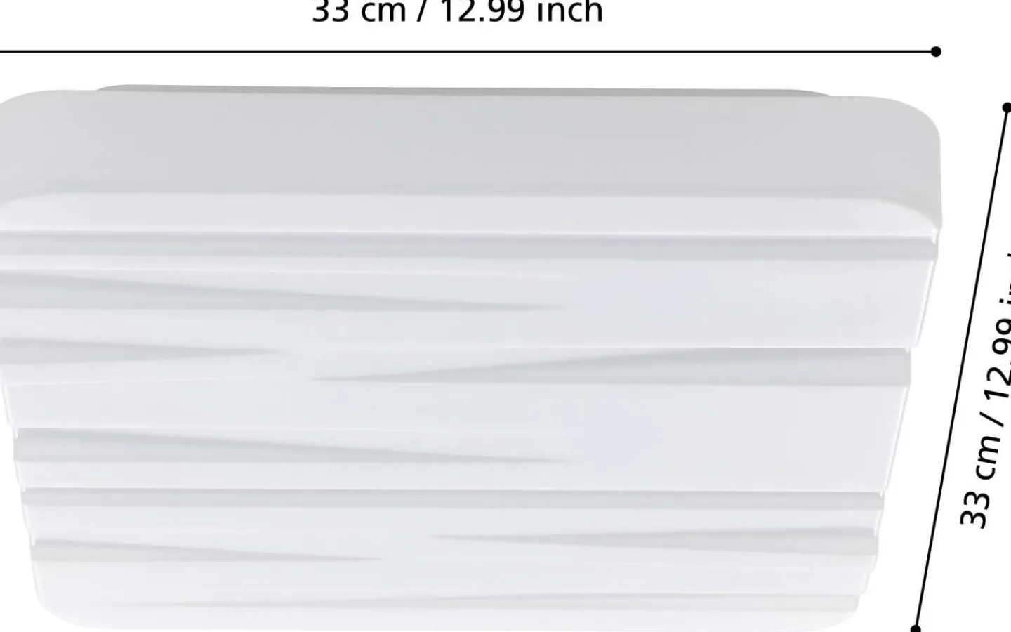 Plafonder < Eglo Ferentino Plafond 33cm LED 3000K 14,6W Vit