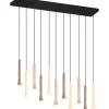 Avlånga Taklampor < Trio Lighting Fiato Takpendel LED 11 st 115cm mattsvart/flerfärgad